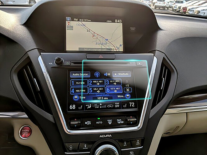 Crystal Clear Screen Protector for 2014 Acura MDX Audio Screeen Protector