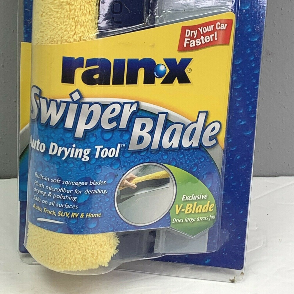 Rain X Swiper Blade Auto Drying Tool Squeegee Blade Microfiber Cloth Polishing