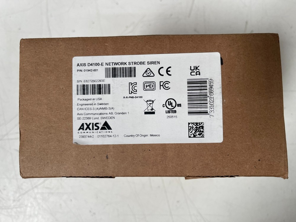 Axis D4100-E Network Strobe Siren (01942-001)