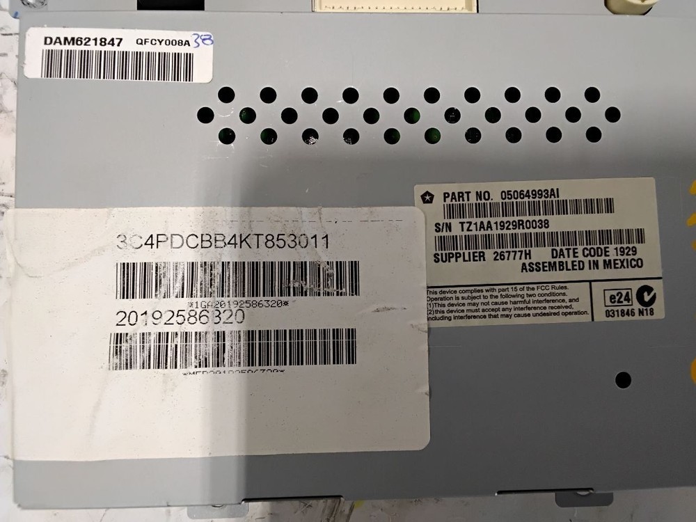 2011-2020 Dodge Journey Dash Mounted 8.4" Display Screen