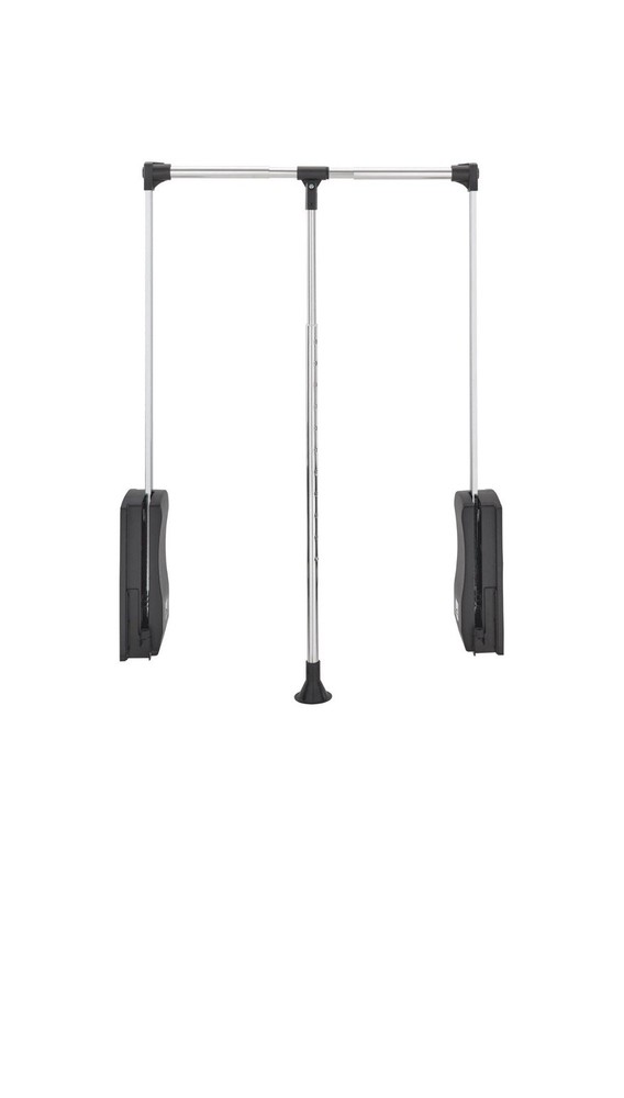 Rev-A-Shelf 21.5" - 26" Adjustable Pulldown Closet Rod, Chrome, CPDR-1826