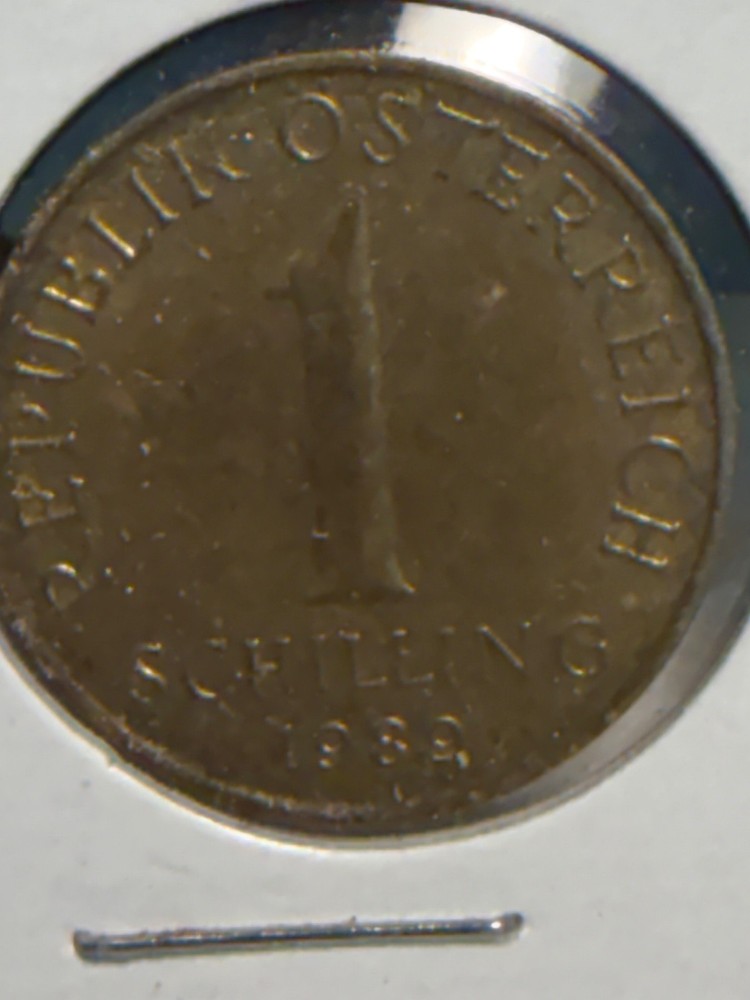 1989 Austrian 1 Schilling coin