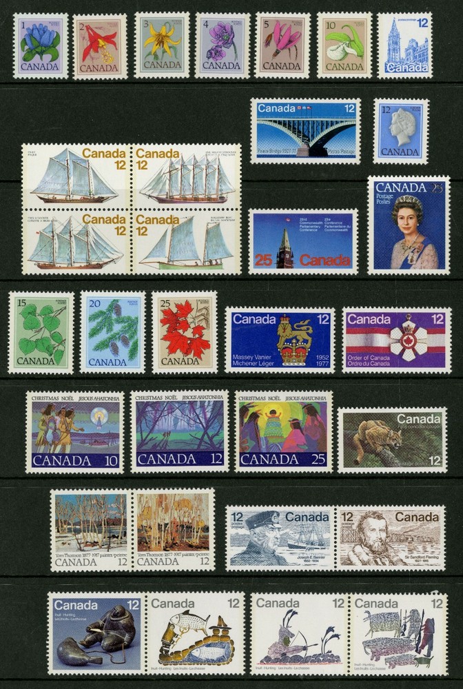 Canada   1977   Unitrade # 704-751   Complete Mint Never Hinged Year Set