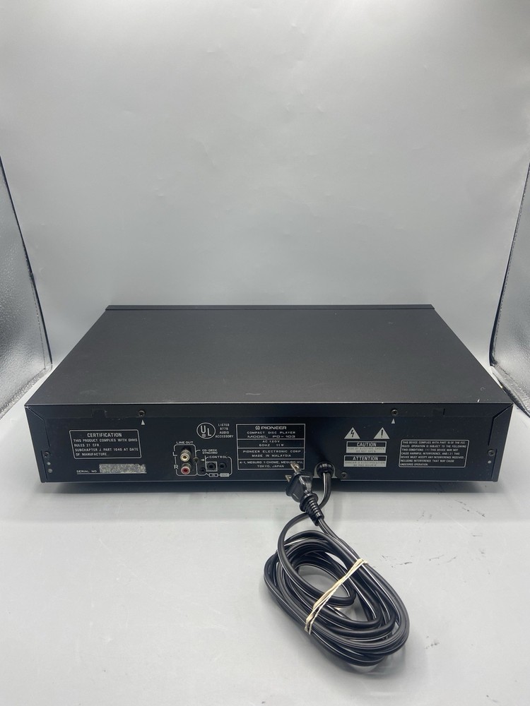 Pioneer PD-101 Compact Disc Player – Pulseflow D/A Converter – Tested & Working