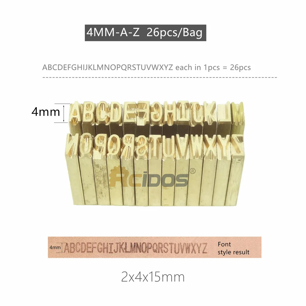 Letters/Brass Flexible Number Alphabet DY-8 Characters Mold Kit Coding Machine