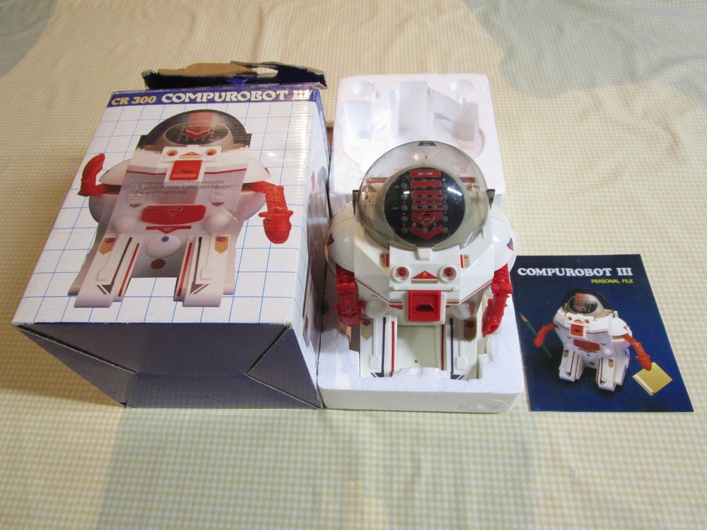 Axlon CR-300 COMPUROBOT III 3 Computerized, Programmable, Lights & Sounds CR300