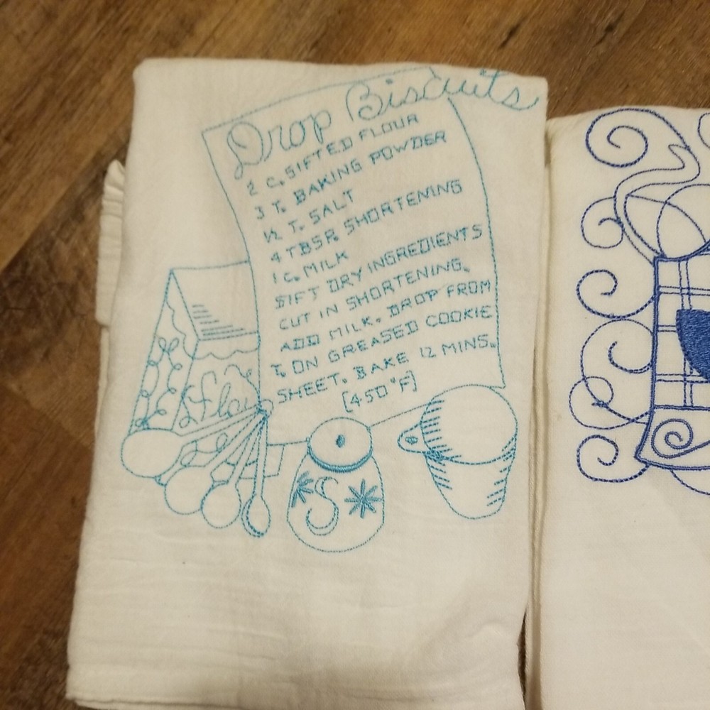 5 Assorted Design Mulsin Tea Towels