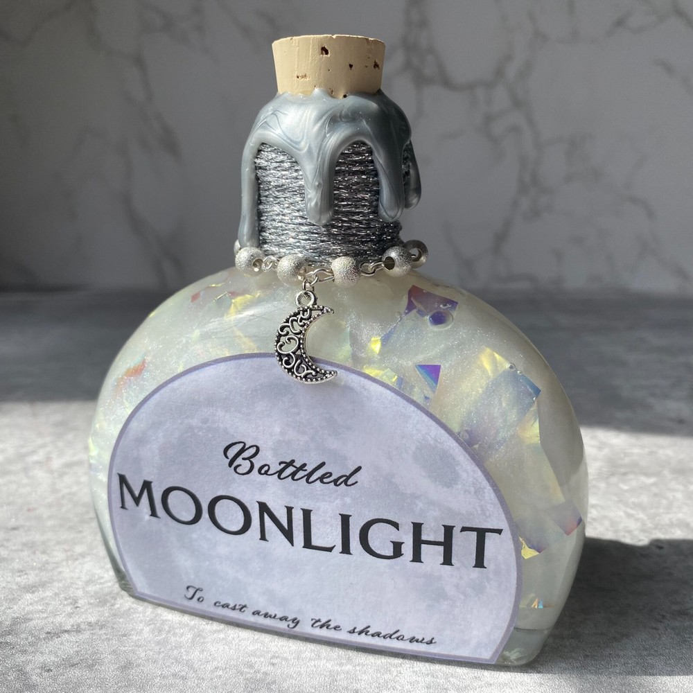 Bottled Moonlight Decorative Color Changing Potion Bookshelf Fantasy Decor