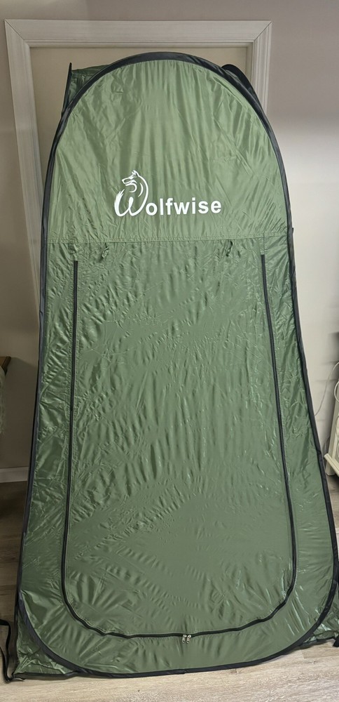 WolfWise Portable Pop Up Privacy Shower Tent Spacious Changing Room for Camping