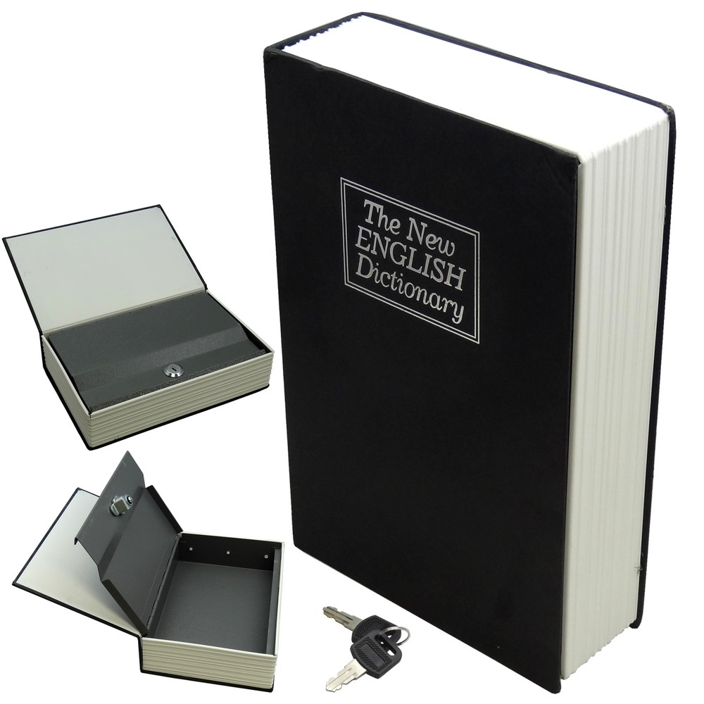 BOOK SAFE HIDDEN SAFE SECRET BOOK In Black(Medium Size) Dictionary