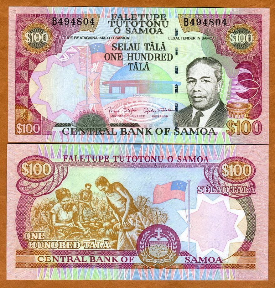 Samoa, 100 Tala, ND (2005, 2006), P-37, UNC