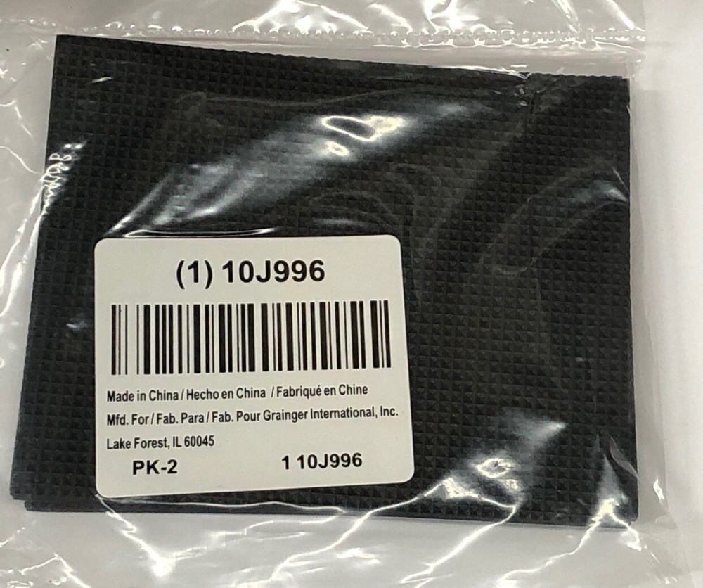 Grainger 10J996 Gripper Pads,Self-Stick,Rectangle,5", 4 Pack!