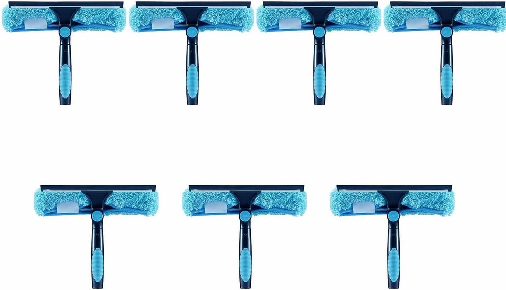 Window Squeee and Microfiber Scrubber 2-in-1 bo Cleaning Tools