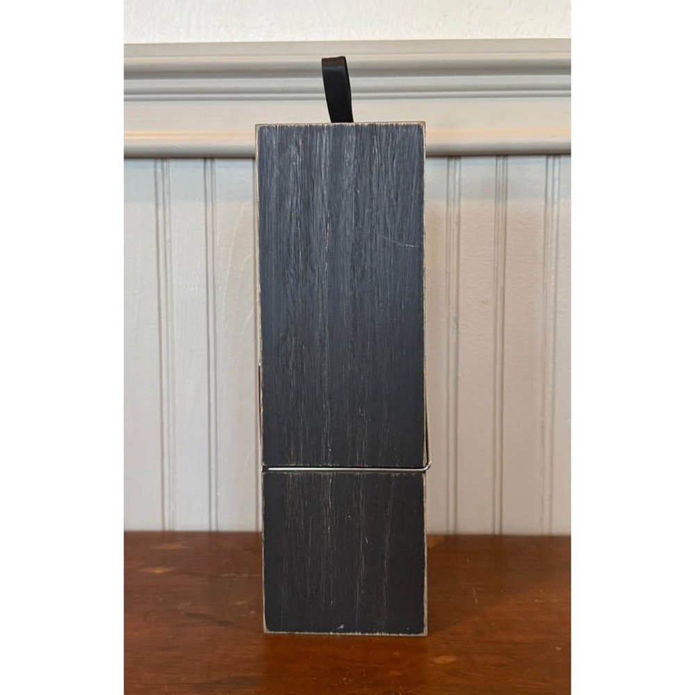 Oversized Black Wooden Clothespin Wall Display Decor