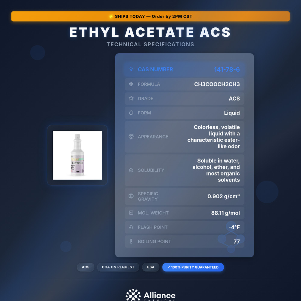 Ethyl Acetate ACS - 1 Quart
