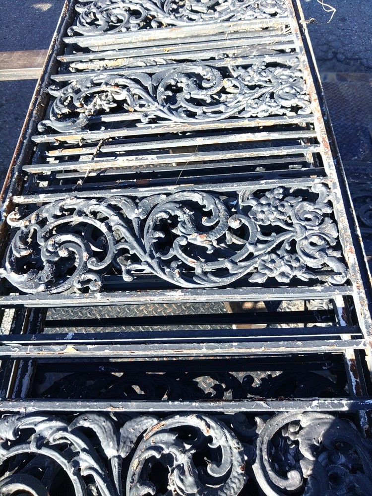 Antique cast iron railing and posts