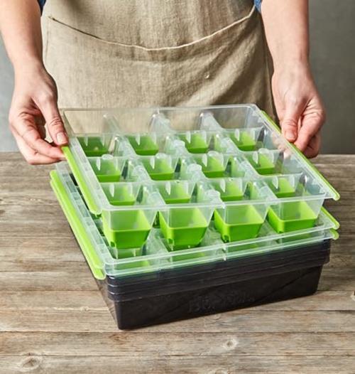 Burpee SuperSeed Seed Starting Tray | 36 Cell Assorted Sizes , Styles