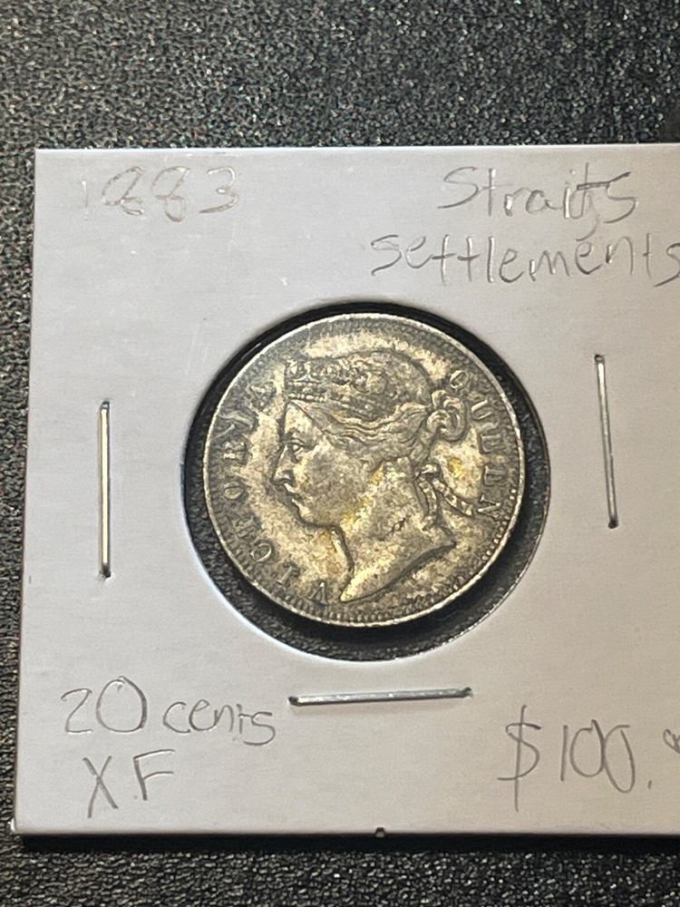 1883 strait settlements 20 cents