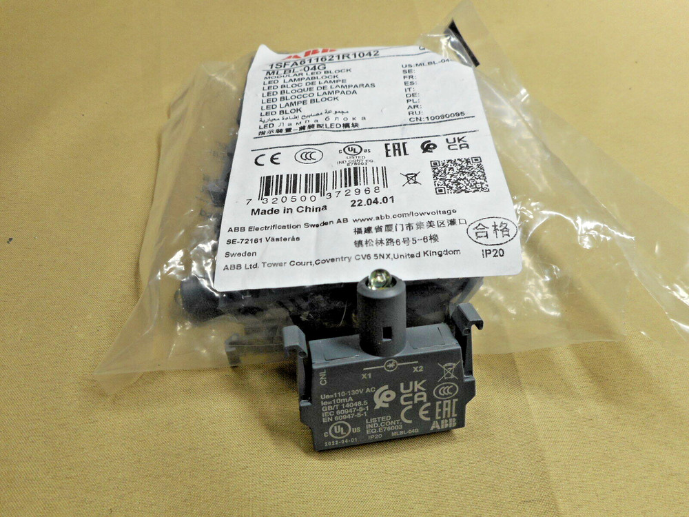 1PC ABB MLBL-04G LED block (NIB)