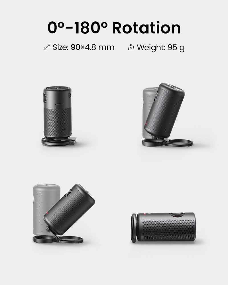 NEBULA Projector Foldable Stand, Ultra-Compact Desktop Stand with Easy Black