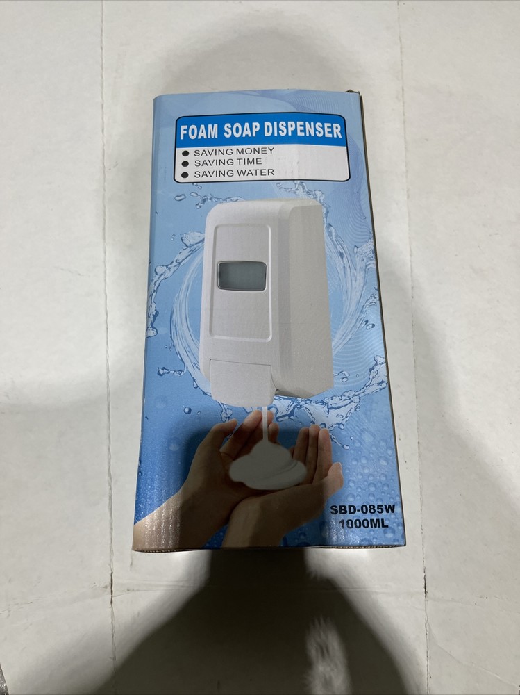 Liquid Hand Soap Dispenser~Wallmount /manual~1,000 mL~White