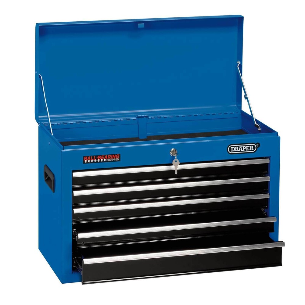 Draper 5 Drawer Tool Chest Blue / Black