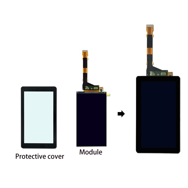 5.5 Glass LCD Display Screen Remove Backlight for Sharp LS055R1SX04 3D Printer