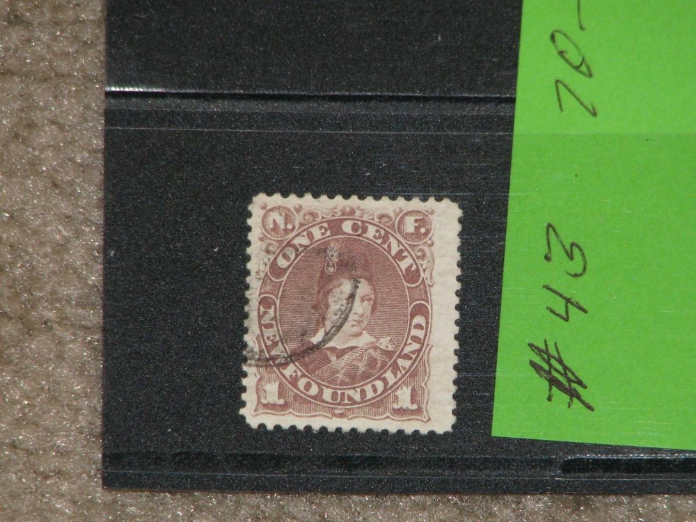 CANADA-NEWFOUNDLAND, SCOTT# 43, USED