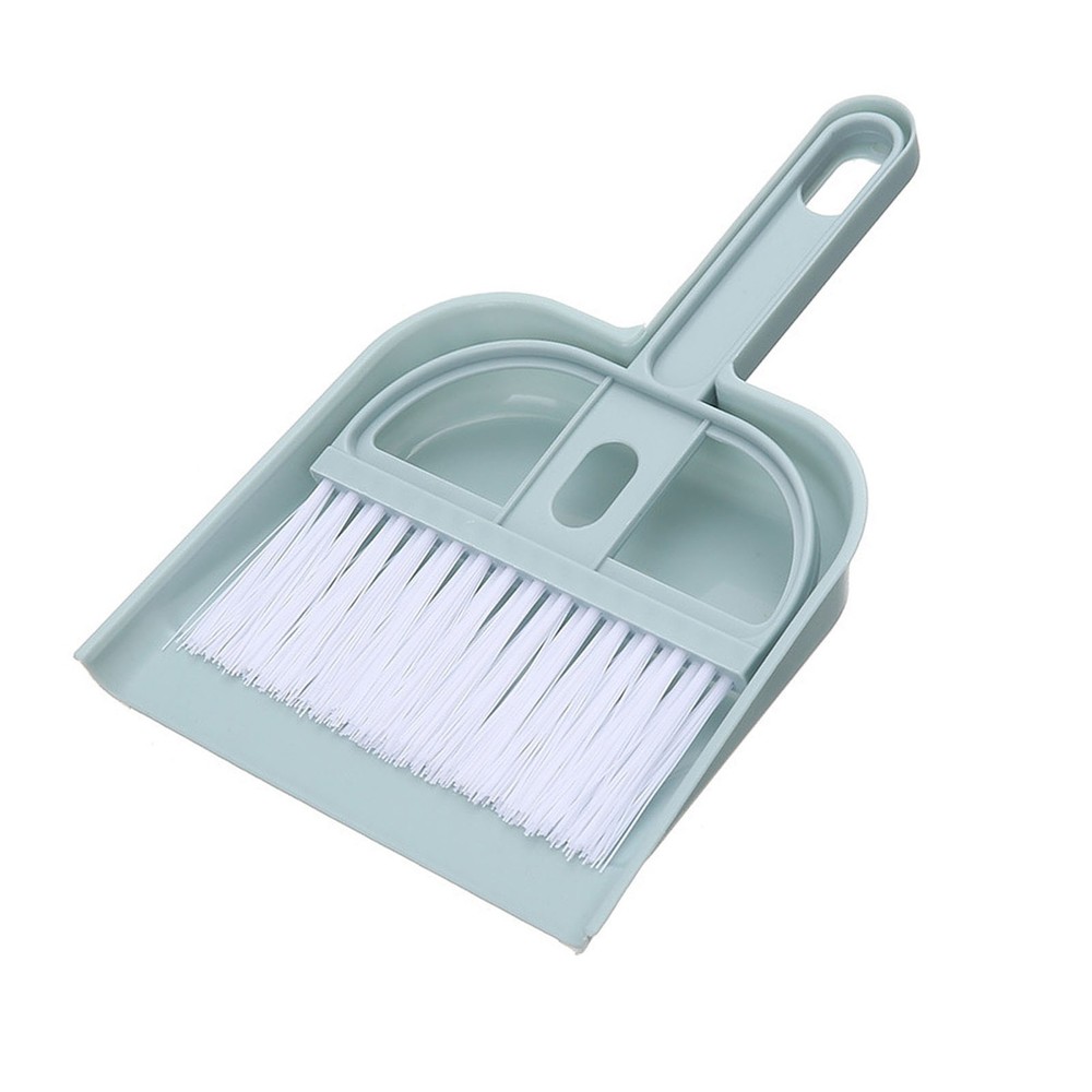 Plastic Mini Desktop Sweep Cleaning Brush Small Broom Dustpan Set Desktop