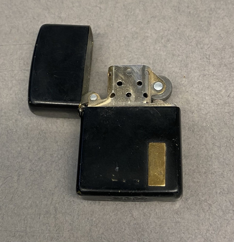 Black Zippo Pocket Lighter Engraved JMS