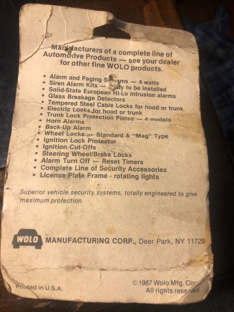 Wolo vintage Ignition Kill Switch Kit