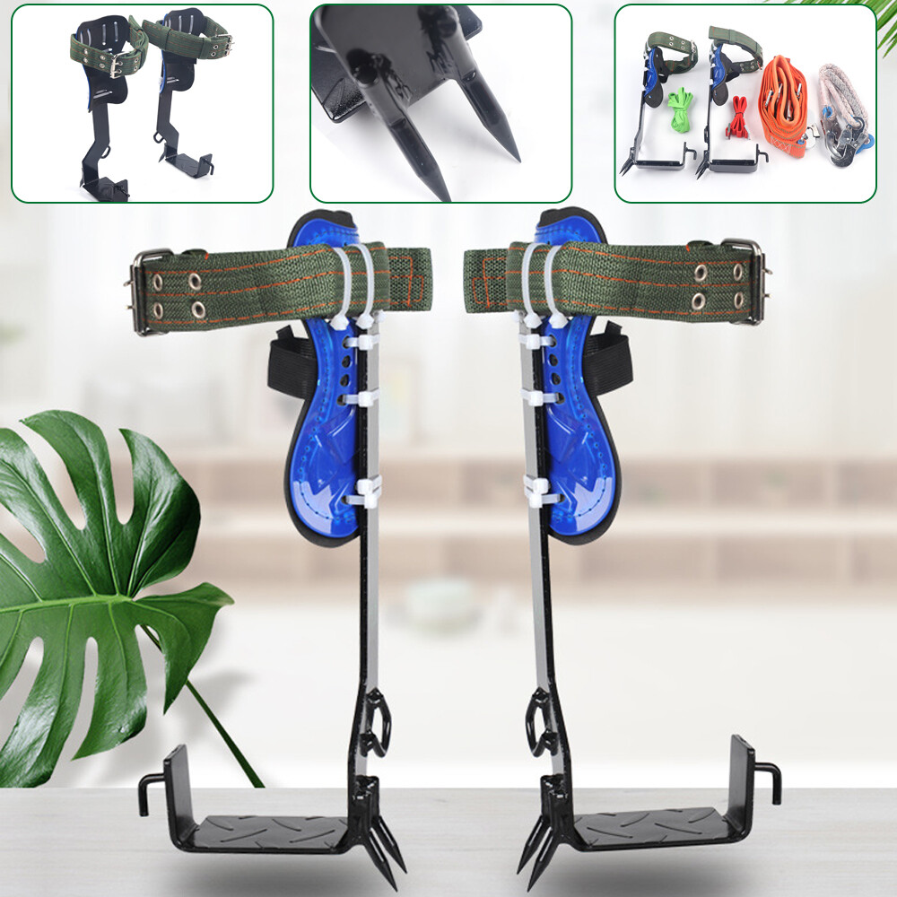 Tree Climbing Spike Tool Adjustable Set Pole Climbing Spurs Steel Climber Forest