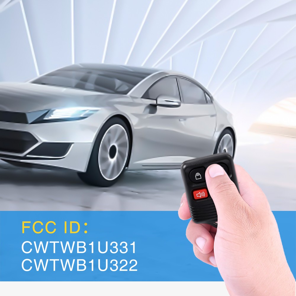 2x Keyless Entry Remote Control Key Fob Clicker Replacement For Ford Mercury