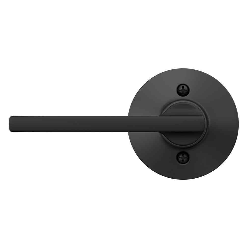 Schlage Latitude Matte Black Dummy Door Handle