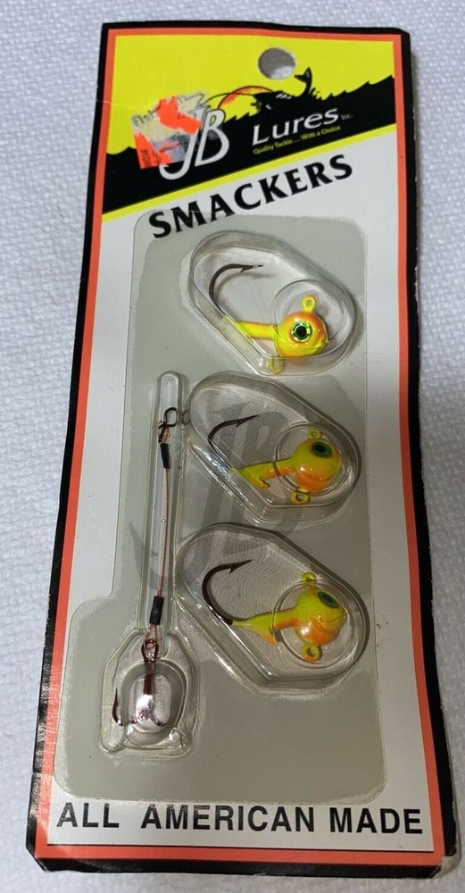 JB Lures Smackers 1/4 oz Orange Chartreuse