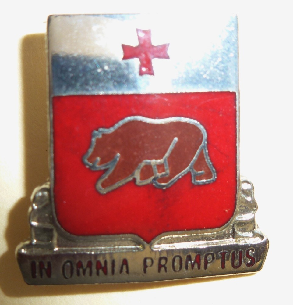 201st Support Battalion Unit Crest Pin (In Omnia Promptus) pair