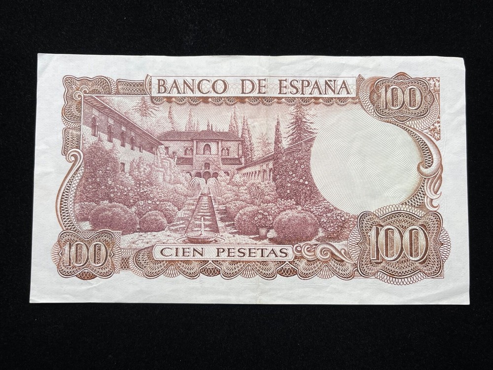 1970 Spain *100 Pesetas* Manuel De Falla Banknote
