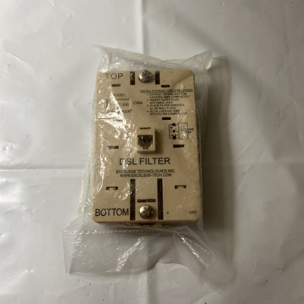 Excelsus Z-Blocker Z-330CWA Wallmount Single-line DSL Filter New