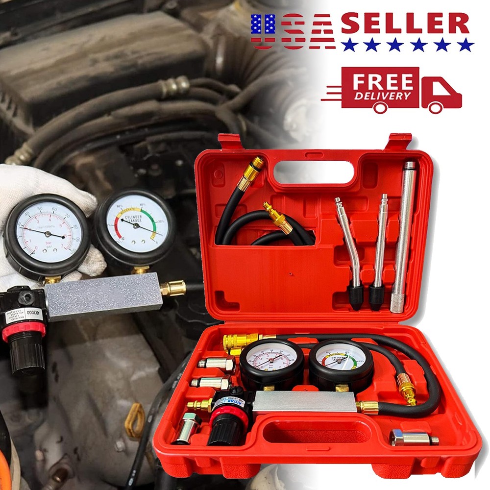 Multi-Function Cylinder Leak Down Tester Automotive Kit,Gasoline Engine Compr...