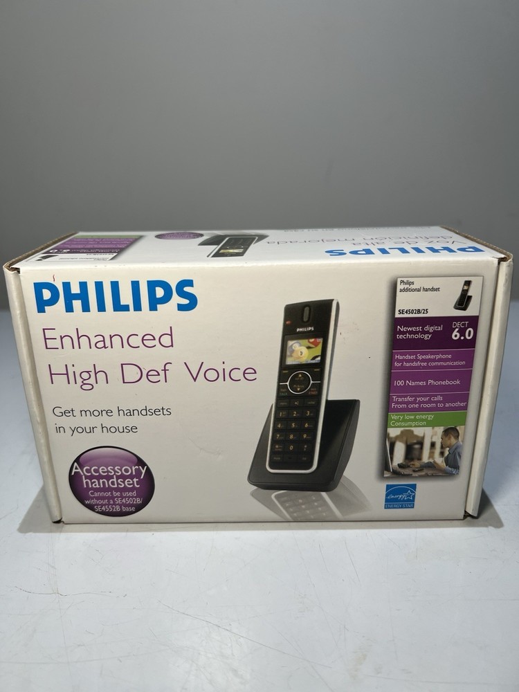 Philips Handset Phone DECT 6.0 SE4502B/25