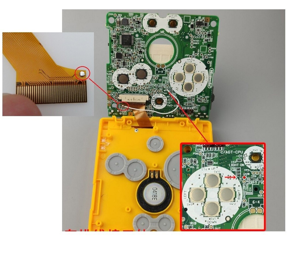 Game Boy Advance SP IPS Backlight LCD Mod Kit For AGS 001 & 101
