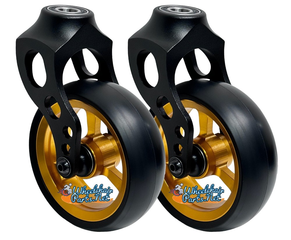 4" x 1.40" Caster Fork Assemblies