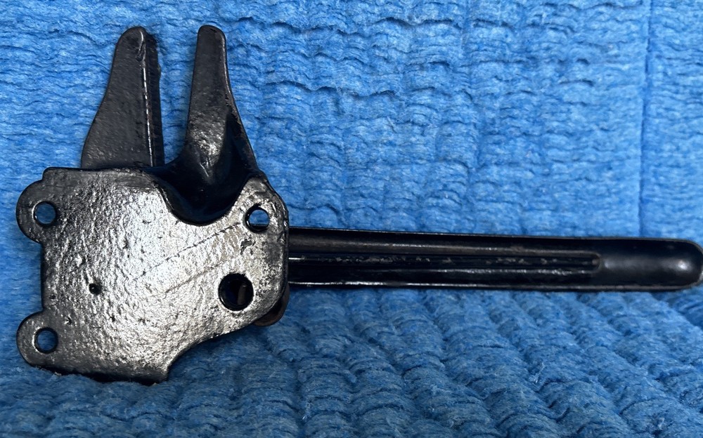 Antique Cast Iron Nutcracker - Spring Loaded Handle 11” Black Unmarked