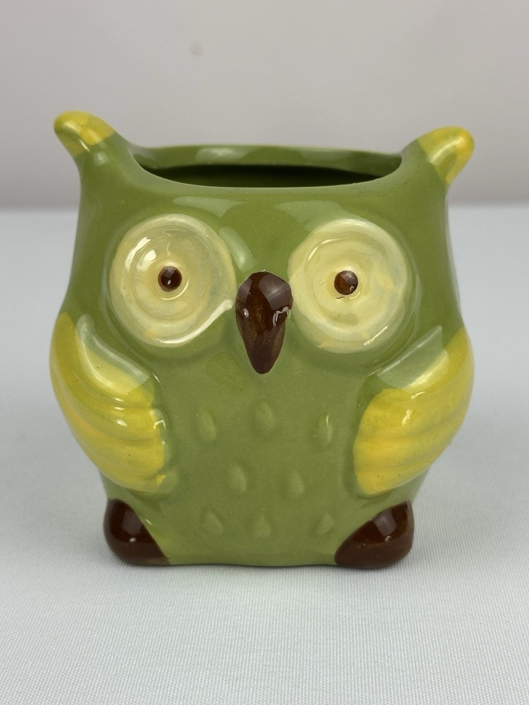 Mini Ceramic Animal Planter Pot Owl Great Gift