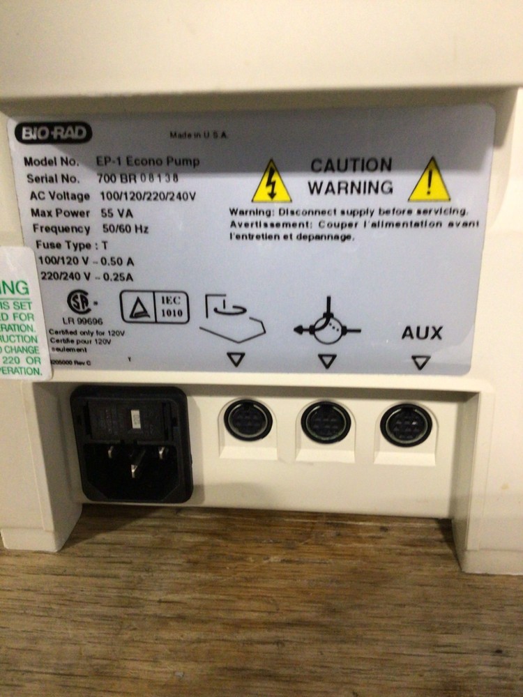 BIORAD ECONO PUMP W/ BIDIRECTIONAL VARIABLE SPEED POWER UNTESTED