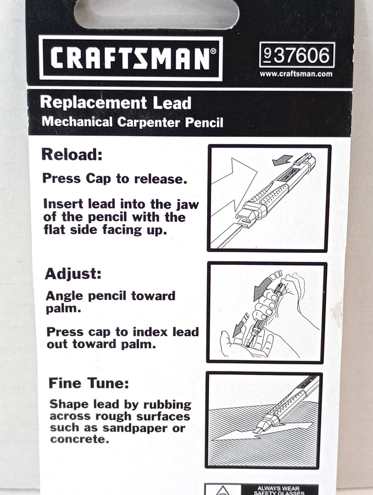 Craftsman Mechanical Pencil Replacement Lead 937606, 5 Pcs 4 Pack