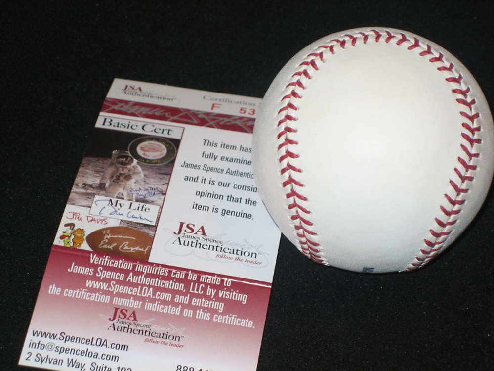 CLIFF PENNINGTON AUTOGRAPH SIGNED OML BASEBALL JSA COA