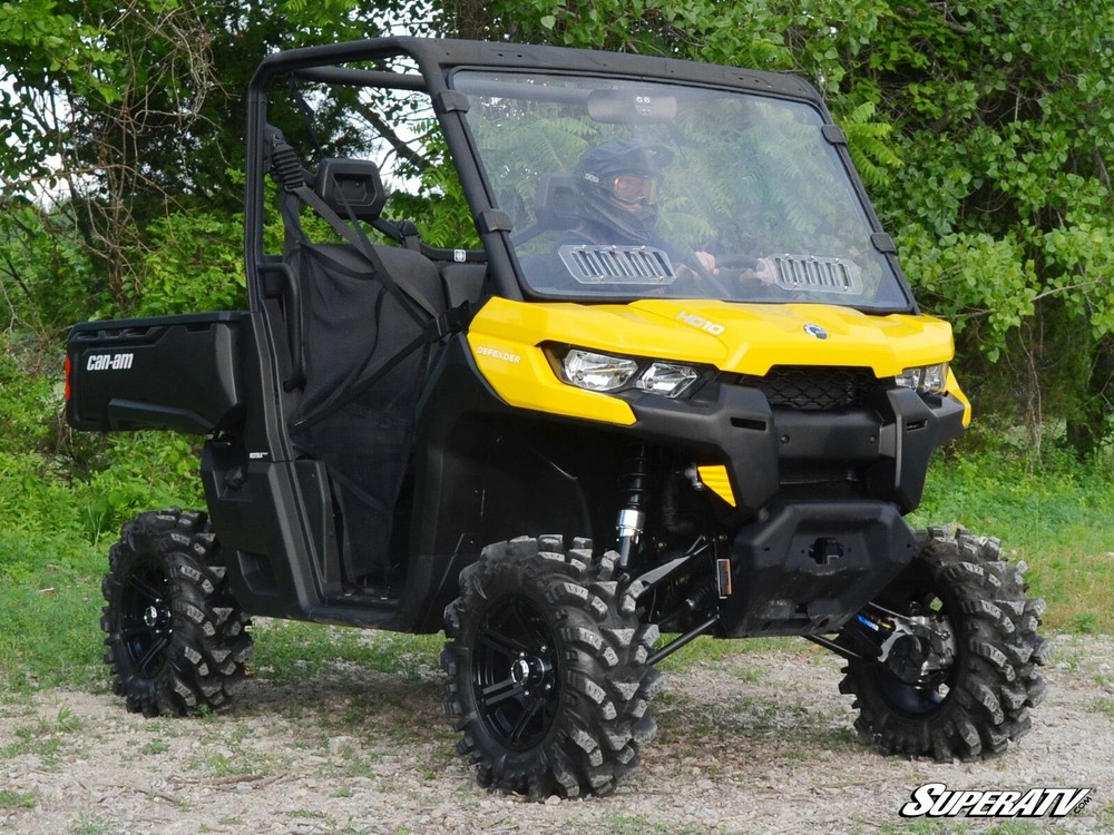 SuperATV Scratch Resistant Vented Full Windshield for Can-Am Defender (2016+)