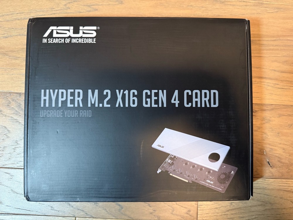 ASUS Hyper M.2 X16 RAID Card PCIe 4 - GEN 4 Expansion Card