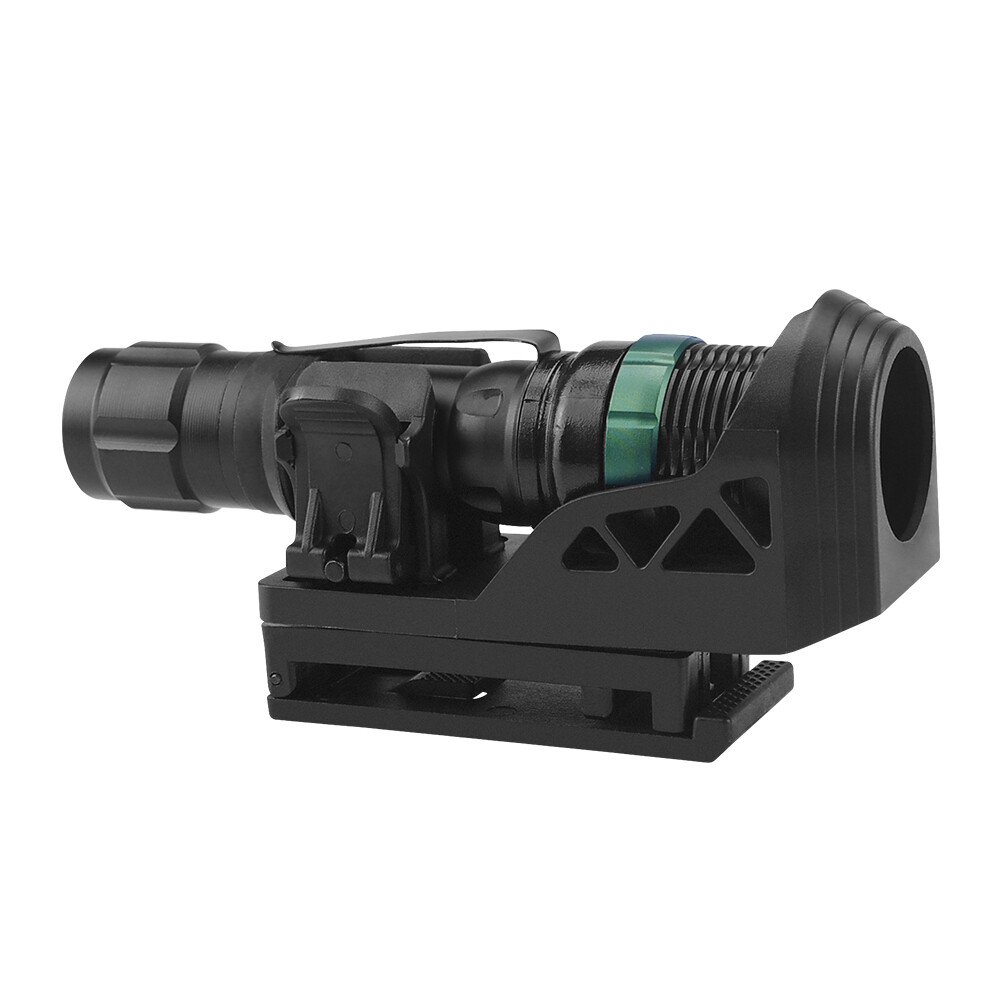 Tactical Flashlight Holster With Lever Side Lock System 360° Rotating Torch Set